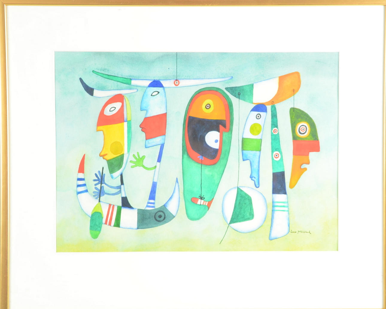 LARS MILLHED. Akvarell.