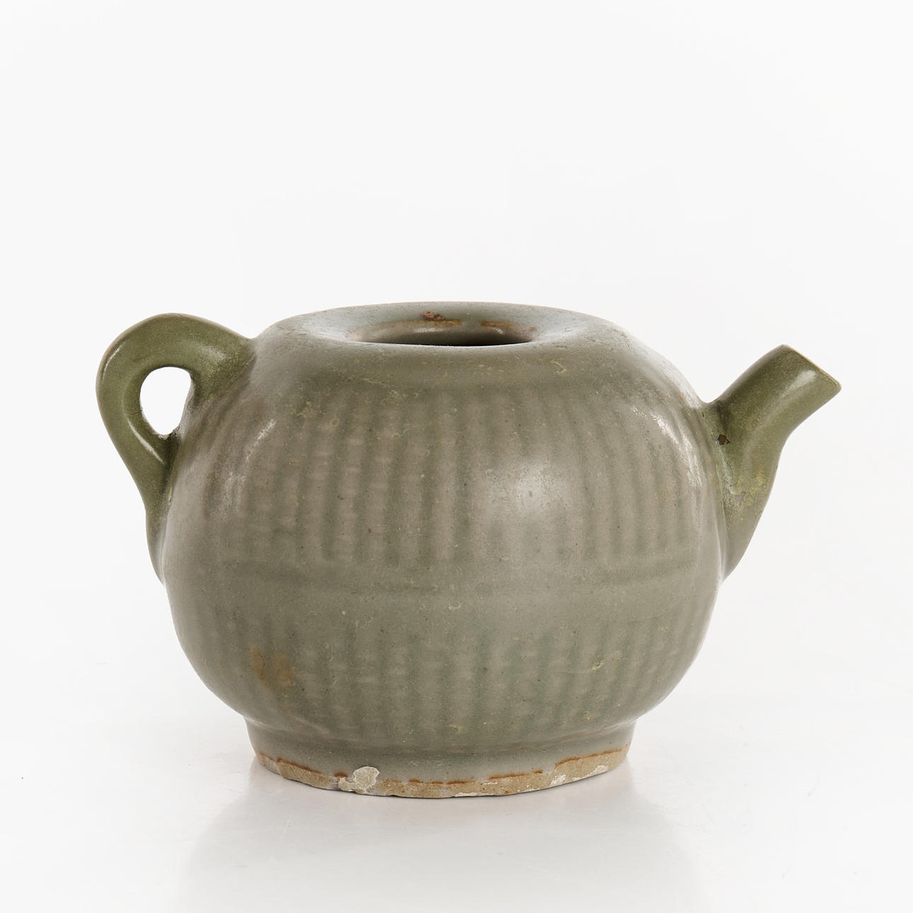 TEAPOT, Longquan celadon, probably Yuan.