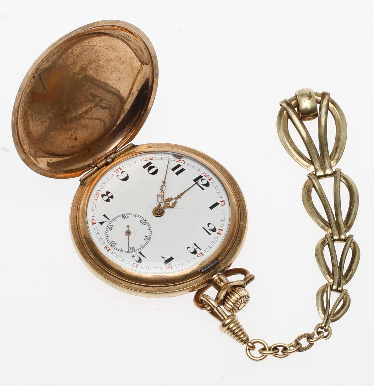 FICKUR, samt kedja, Elgin, 1900 talets första del.