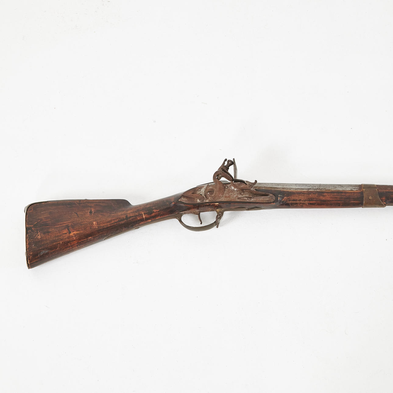 A 19th-Century FLINTLOCK RIFLE, with bayonet. Weapons & Militaria ...