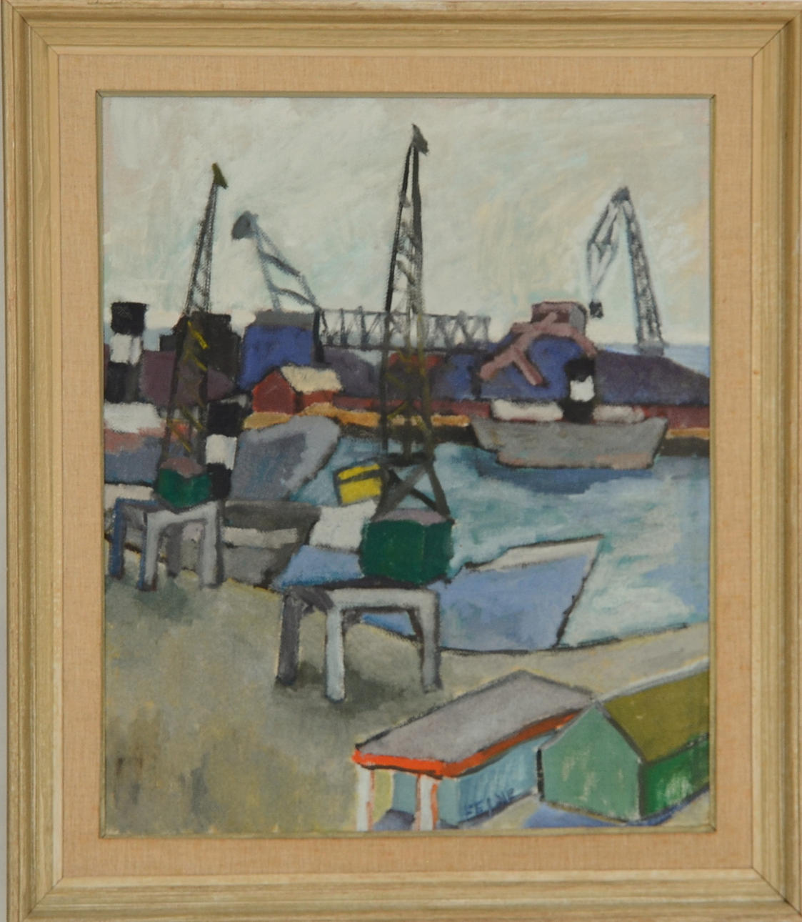 HELGA LEISER FEJNE. Olja på duk.