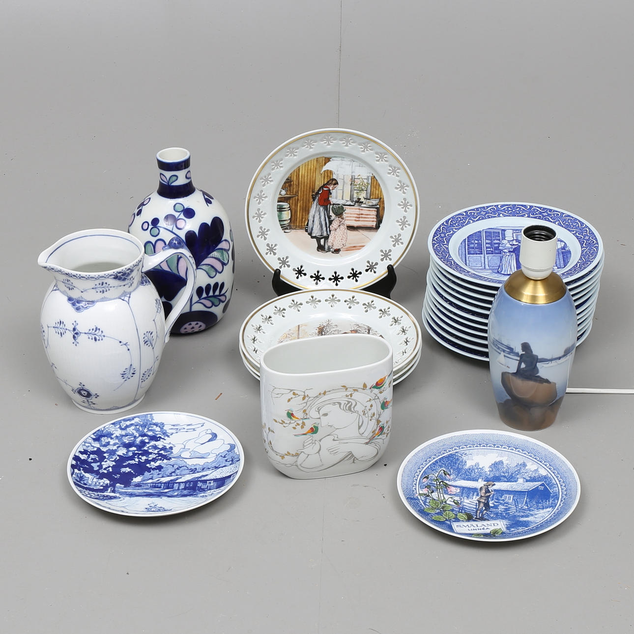 PORSLIN, 21 delar, Bing & Gröndahl, Rörstrand, Rosenthal, Engelholm m.m.