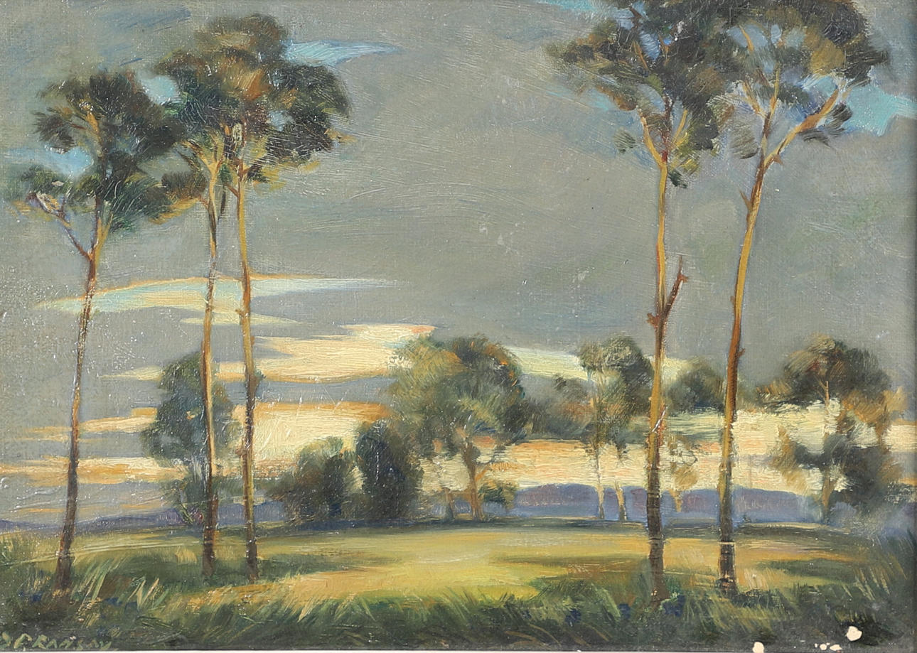 DAVID PROPHET RAMSAY (1888-1944). 'GREENHEAD, KINNAIRD VILLAGE ...