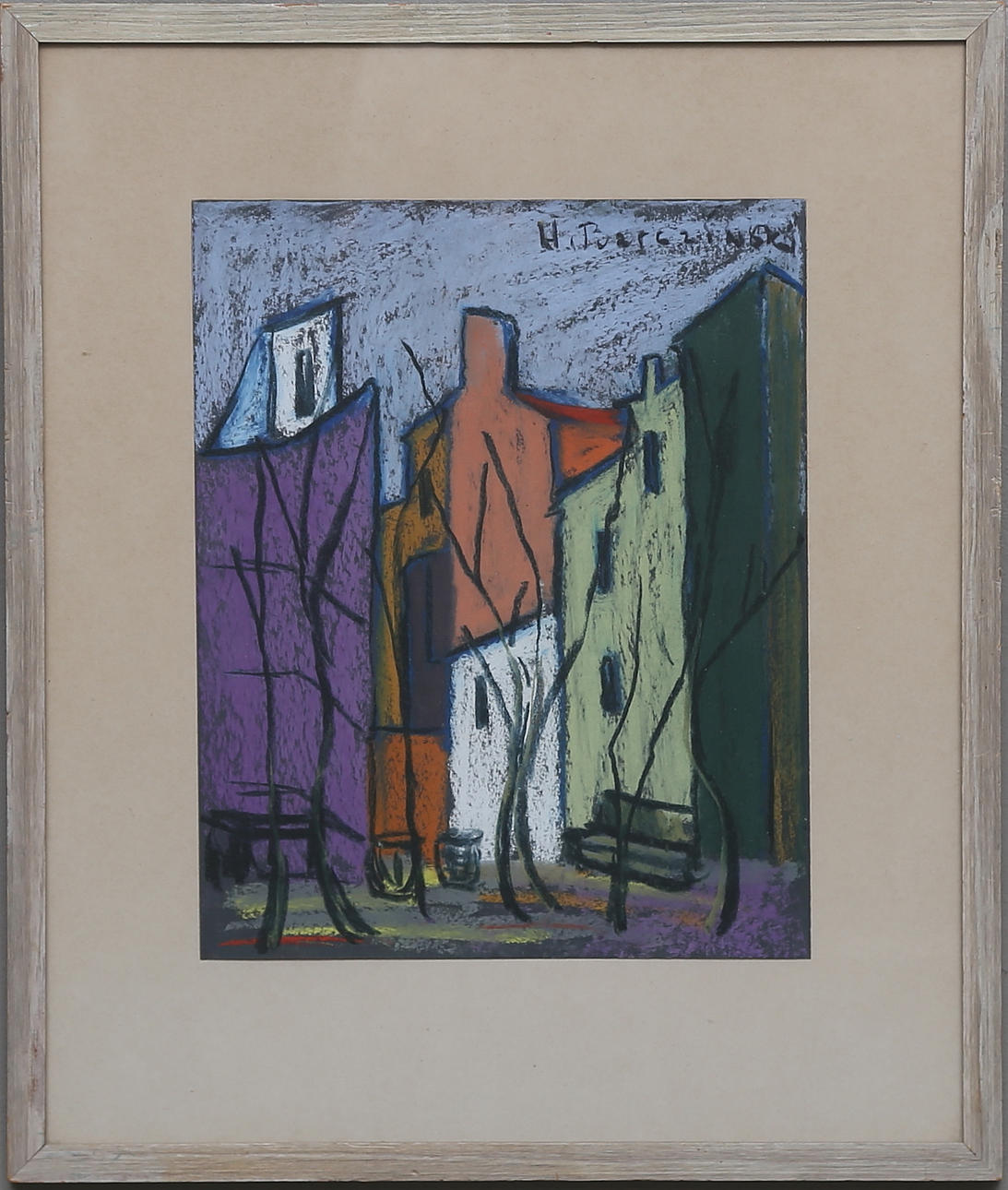 HENRYK BARCZINSKI(1896-1939). Pastell, signerad.