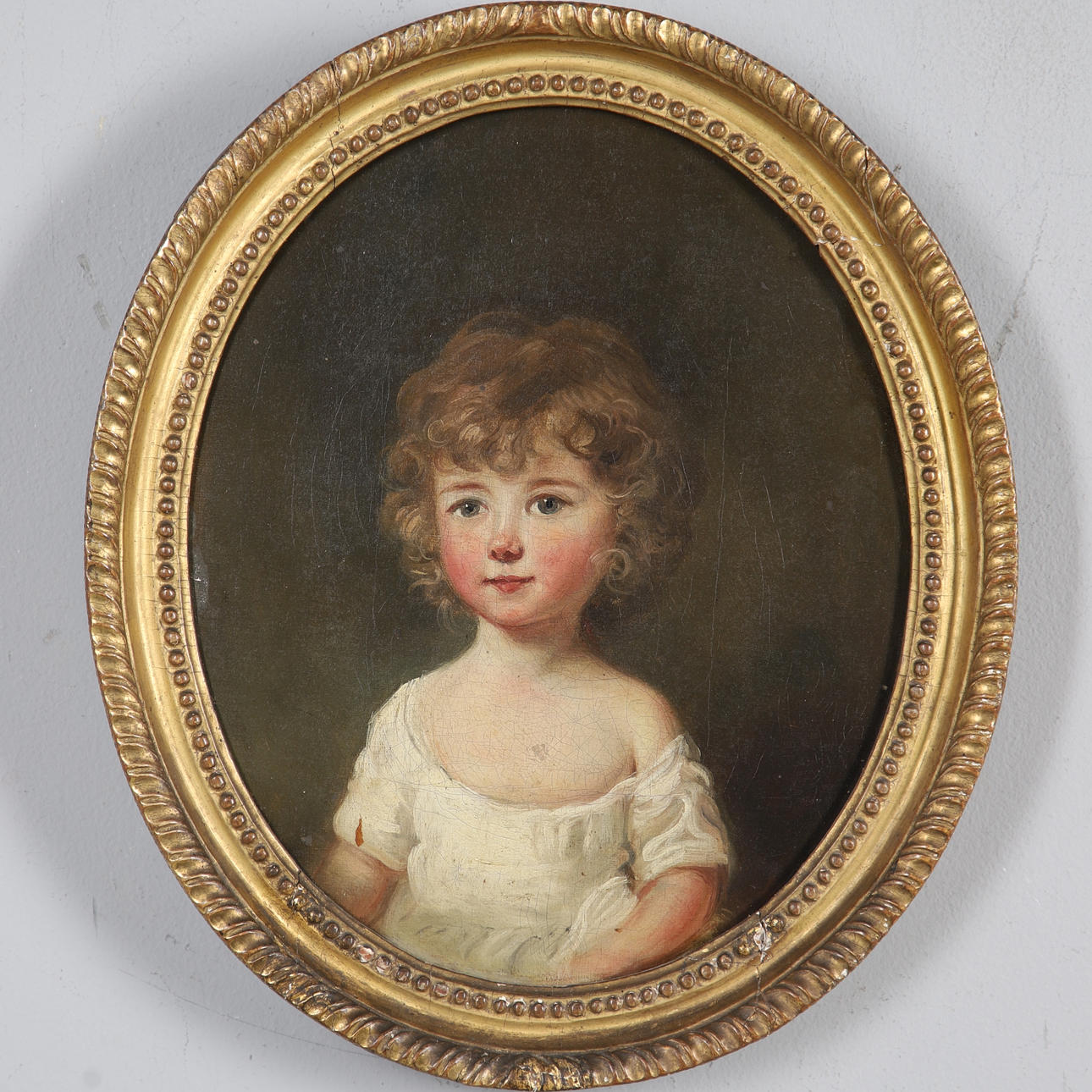 CIRCLE OF RICHARD COSWAY RA (1742-1821). PORTRAIT OF MARIANNE CHAMBERLAINE.
