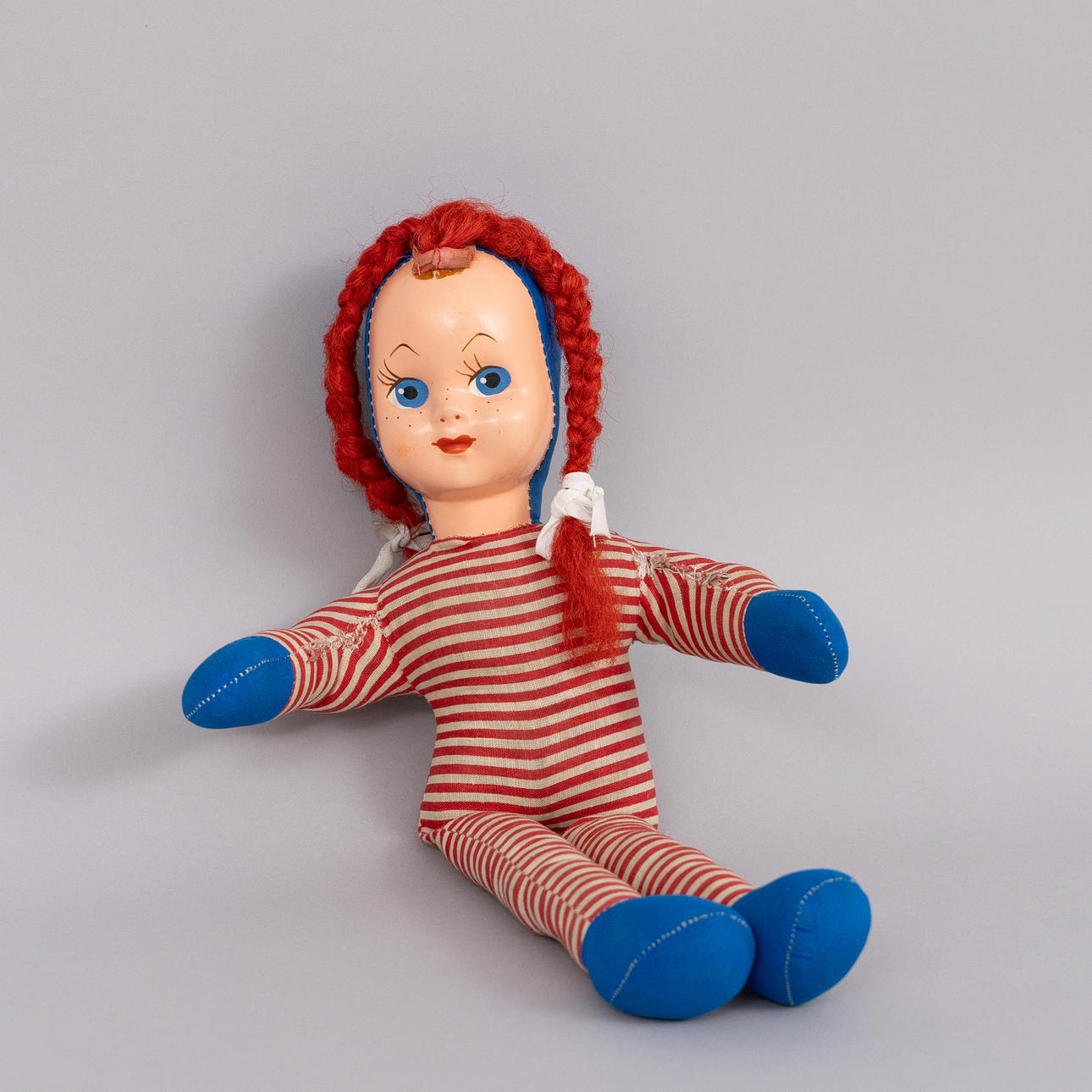 A rag doll, Looby Lou copy, 1950s/60s.