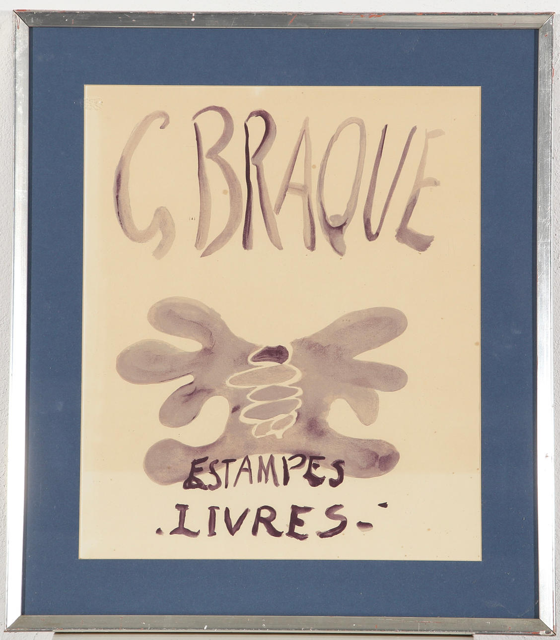 GEORGES BRAQUE. EFTER. "Estampes Livres", litografisk plakat.