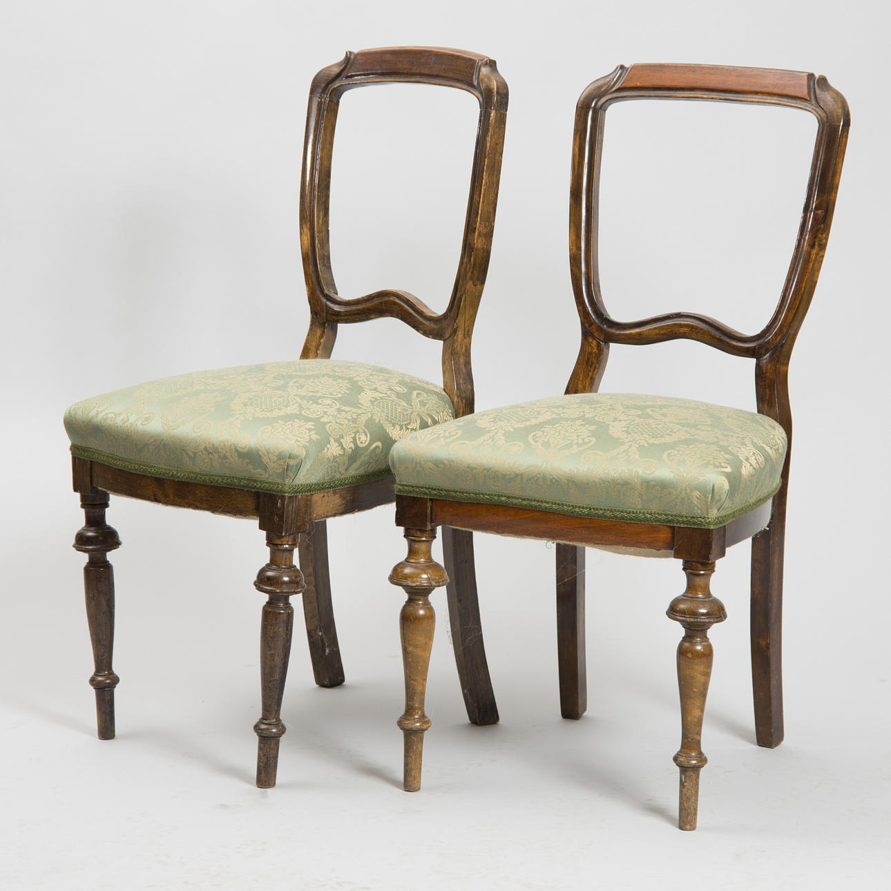 STOLE, 1 par, mahogni, 1880'erne.