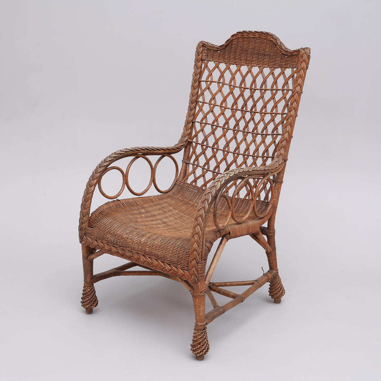 ARMCHAIR, WICKER RATTAN.