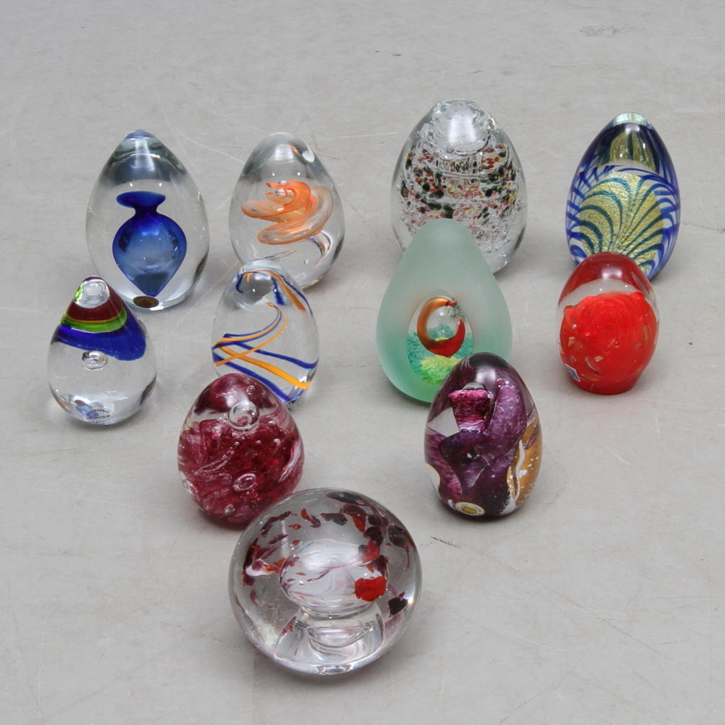 BREVPRESSAR, 11 st, glas, 1900-tal.