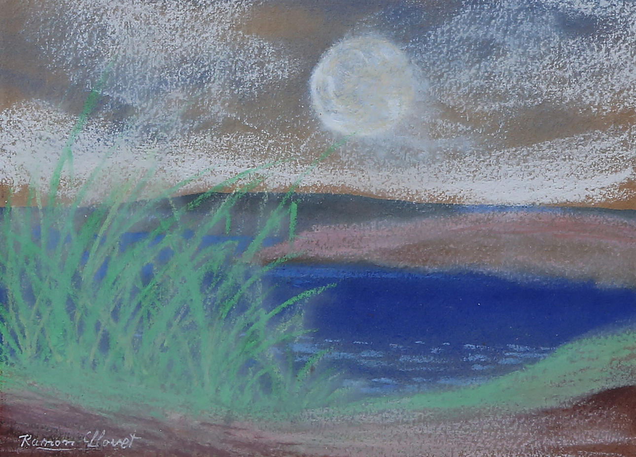 RAMÓN LLOVET. Seaside landscape.