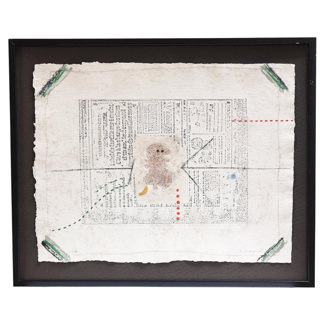 JAMES COIGNARD. Composition, graphic sheet, 17/60, signed.