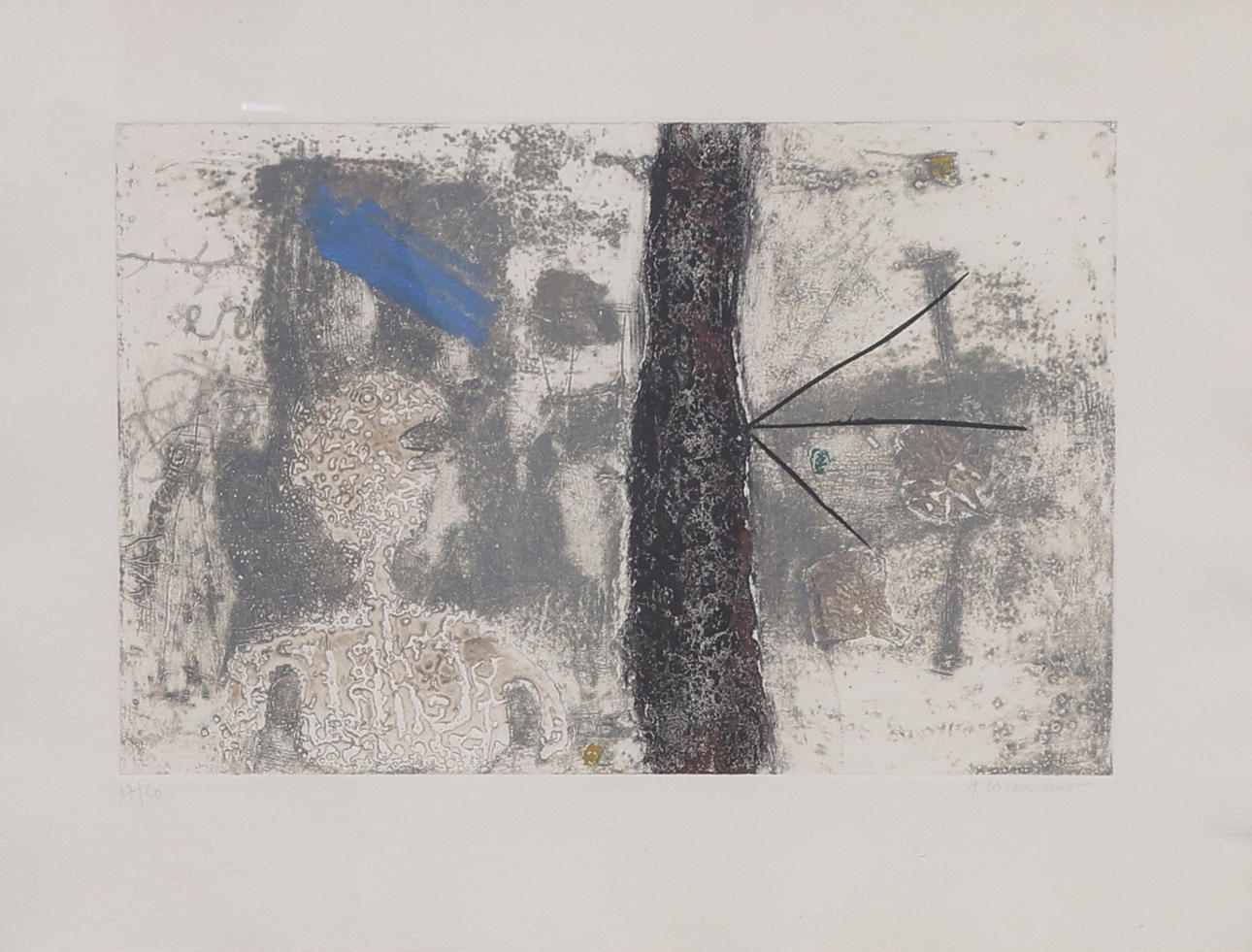 JAMES COIGNARD. Composition, graphic print, 17/60, signed.