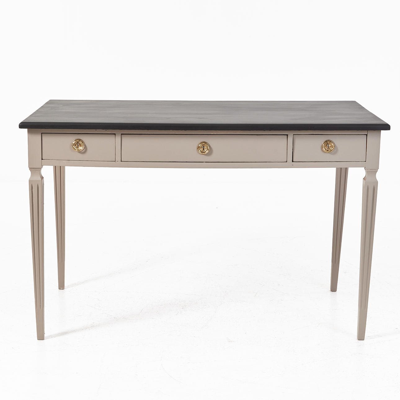 A late Gustavian style desk, circa 1900.