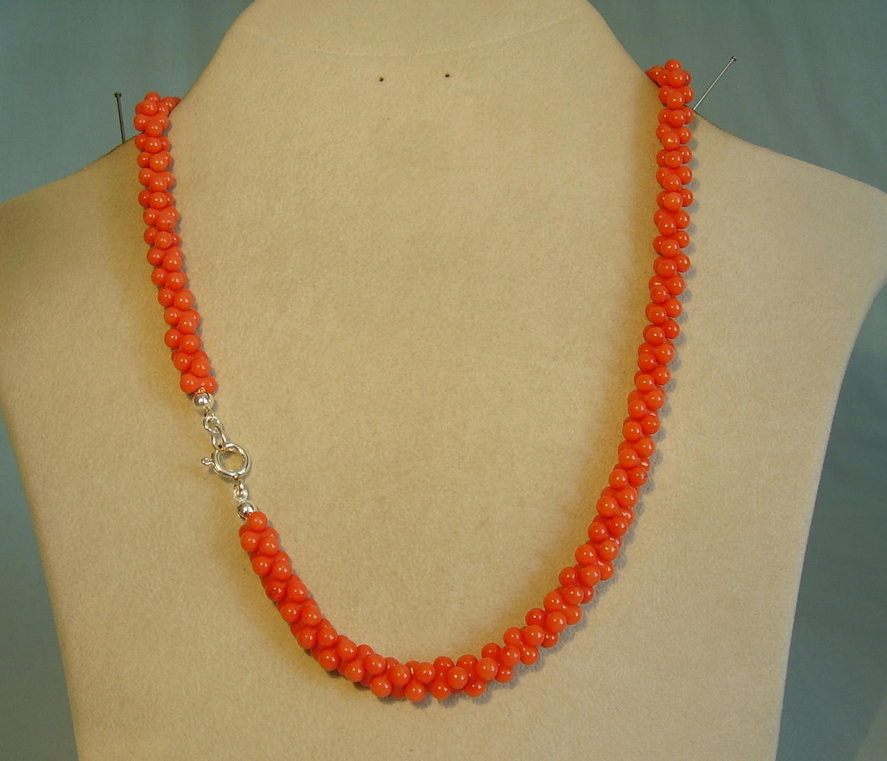 KORALL HALSBAND silver 925.