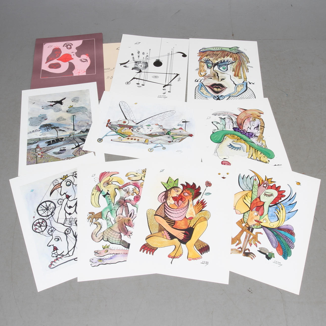 SVEN-GÖRAN SVENSSON G:SON. 10 grafiska blad, mappen "Sverigemappen", EA.