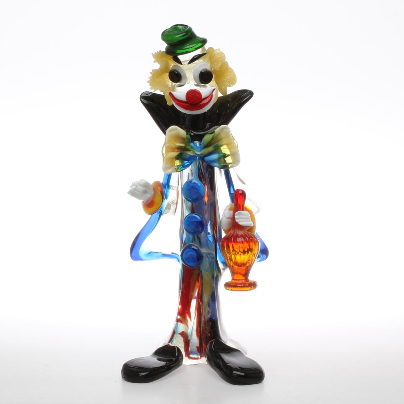 FIGURIN, Clown, glas, Murano, 1900-tal.