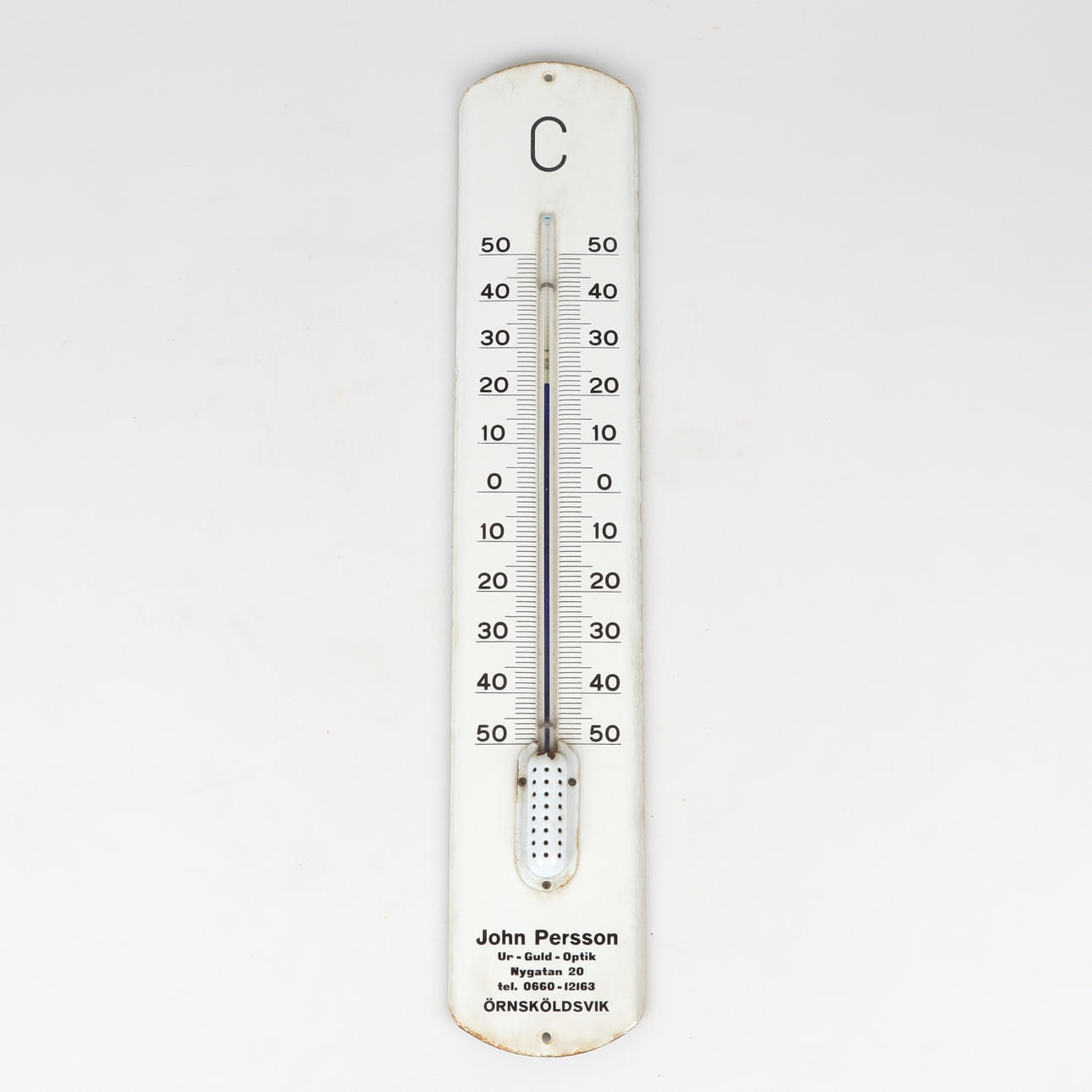 TERMOMETER, emalj, John Persson Ur-Guld-Optik, 1900-tal.