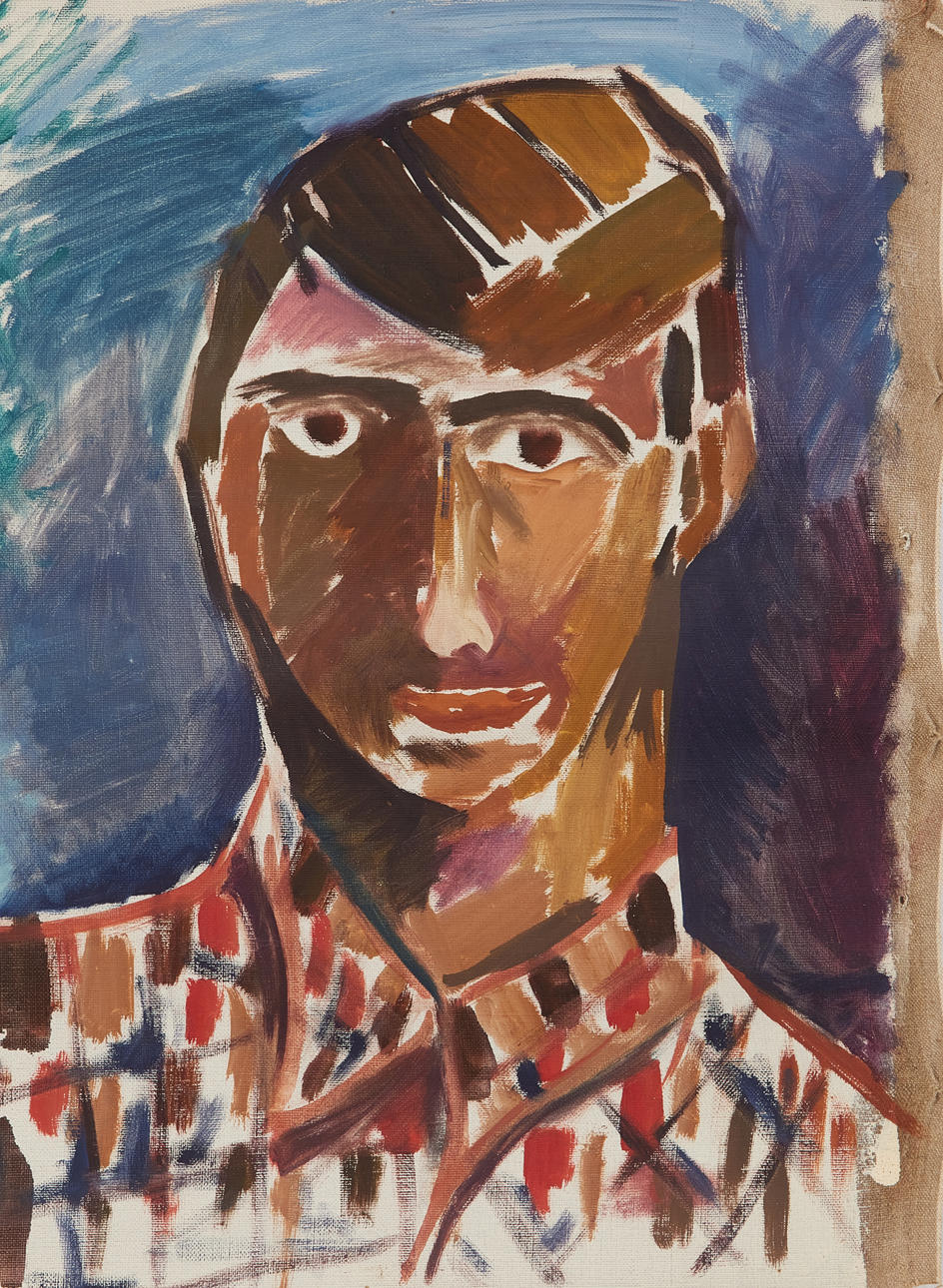 ELVINE OSTERMAN. Portrait, oil on canvas.