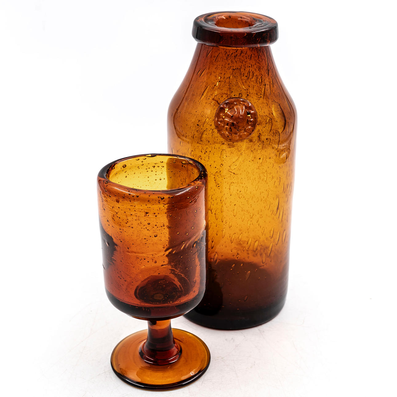 ERIK HÖGLUND. Glasobjekte, 2 Stück, 20. Jahrhundert.