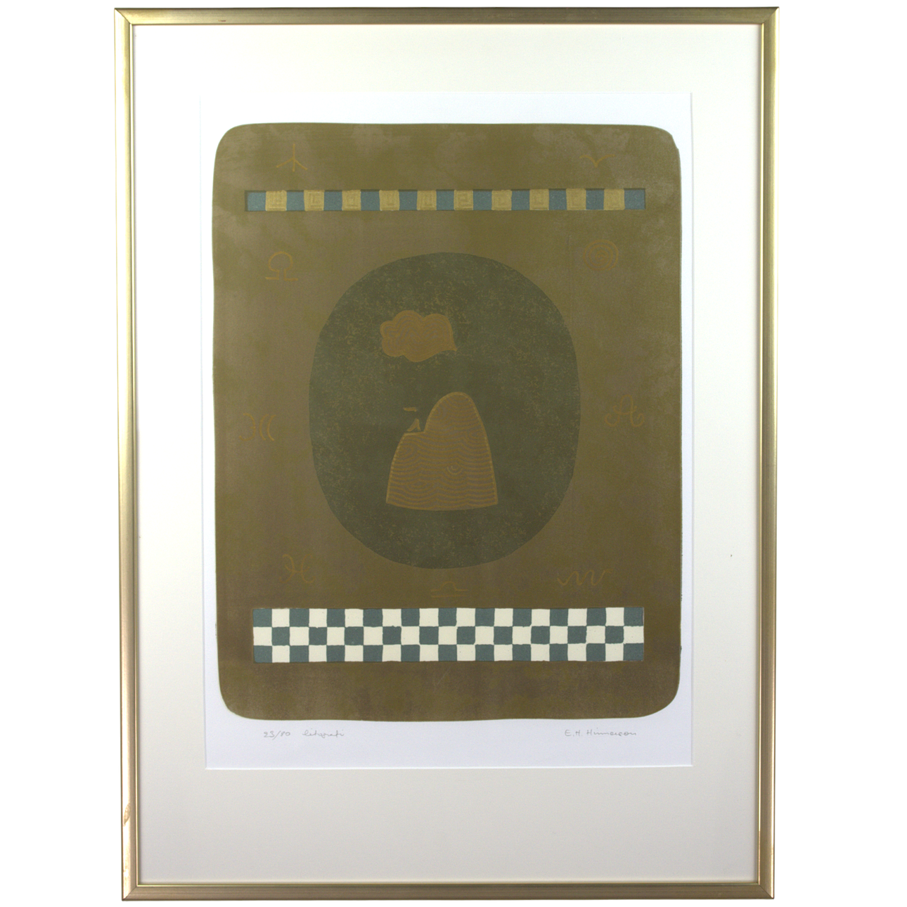 EDNA HINNERSSON. Lithograph, 23/80, composition, signed.