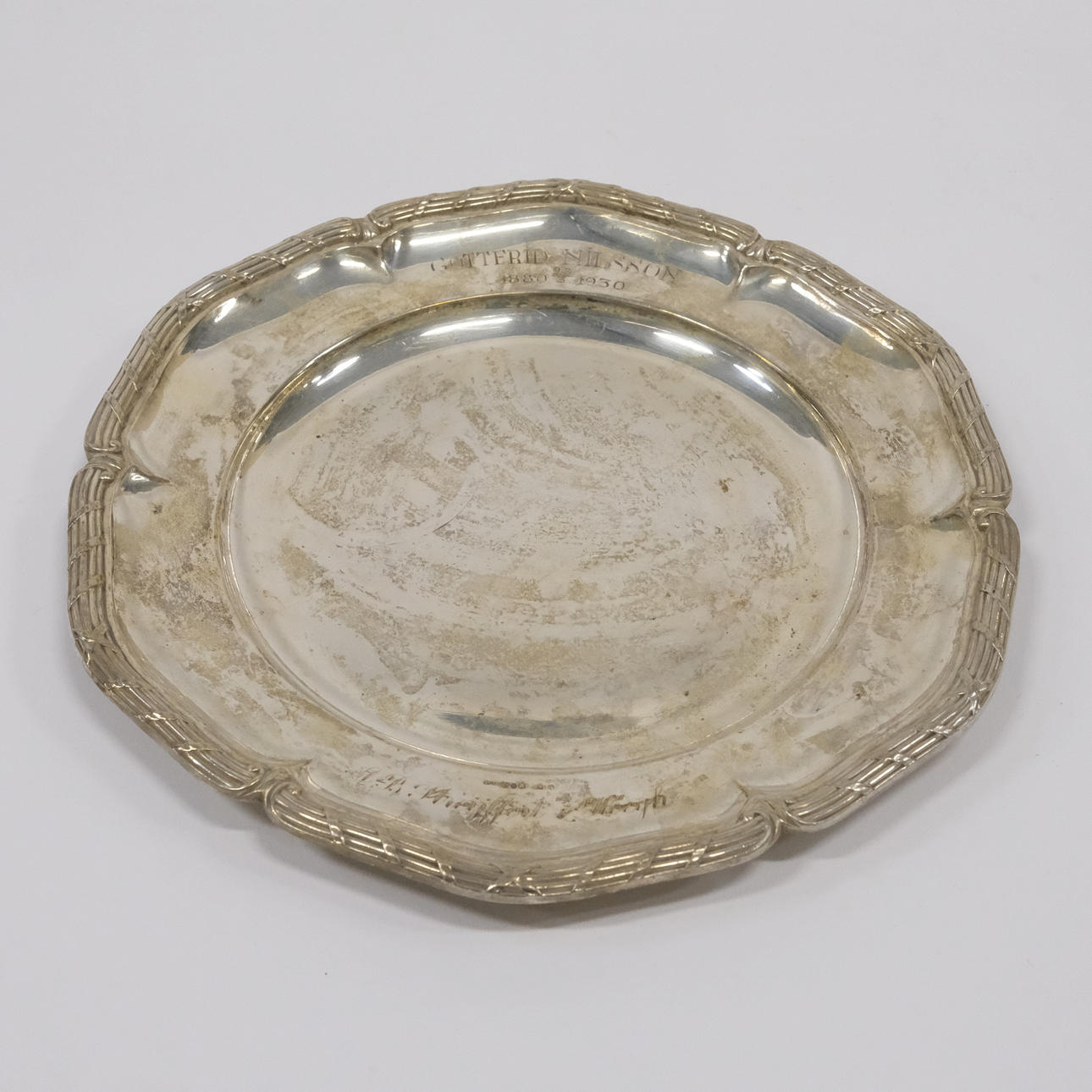 SAUCER, SILVER.