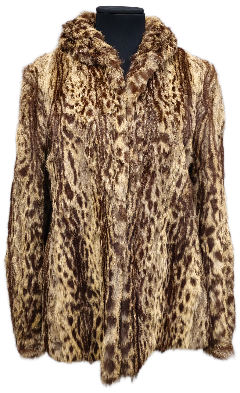 LEATHER JACKET. ANIMAL PRINT.