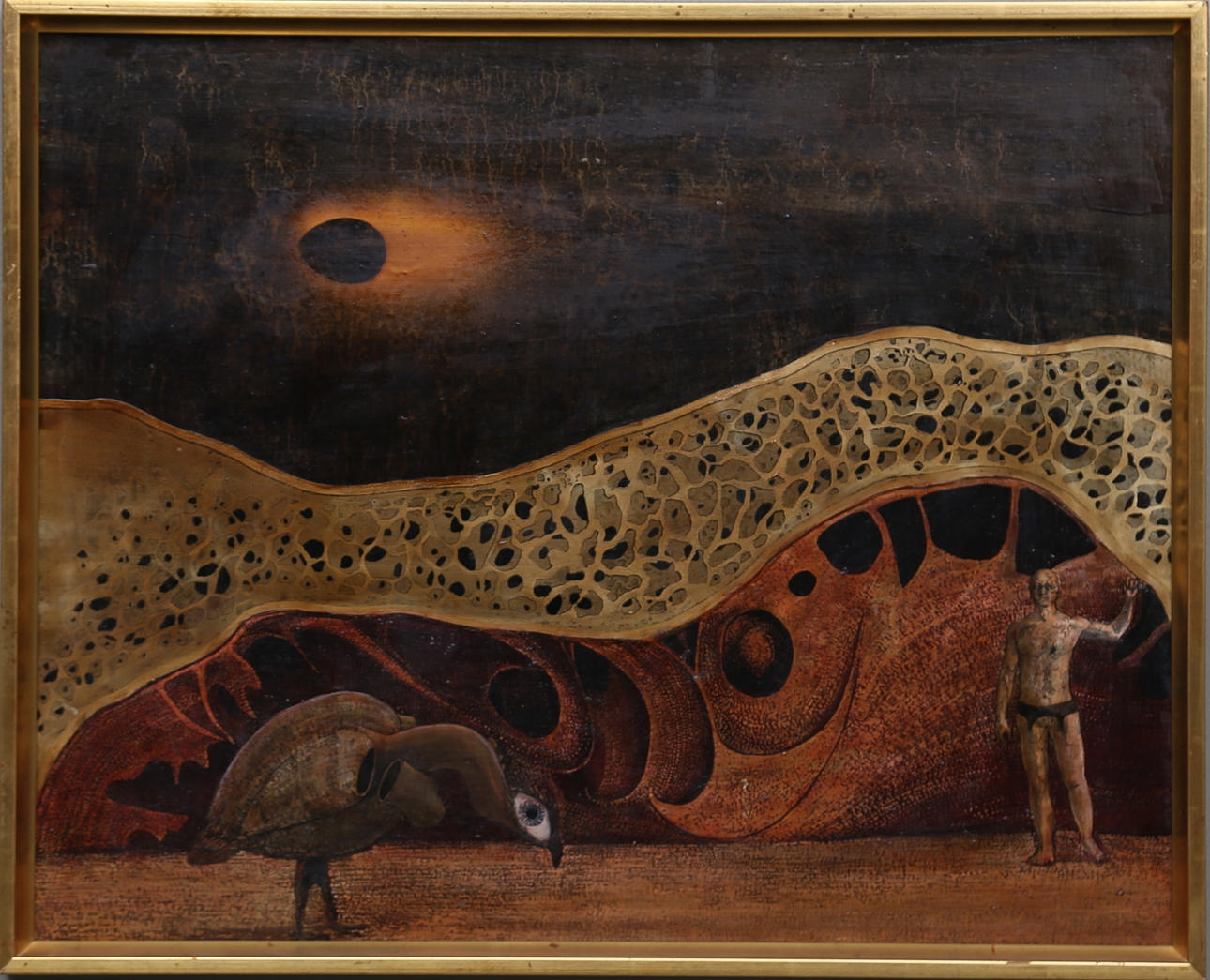 PHILIPPE COLLAGE. "Crossuaire I". Blandteknik, signerad och daterad a tergo -69.