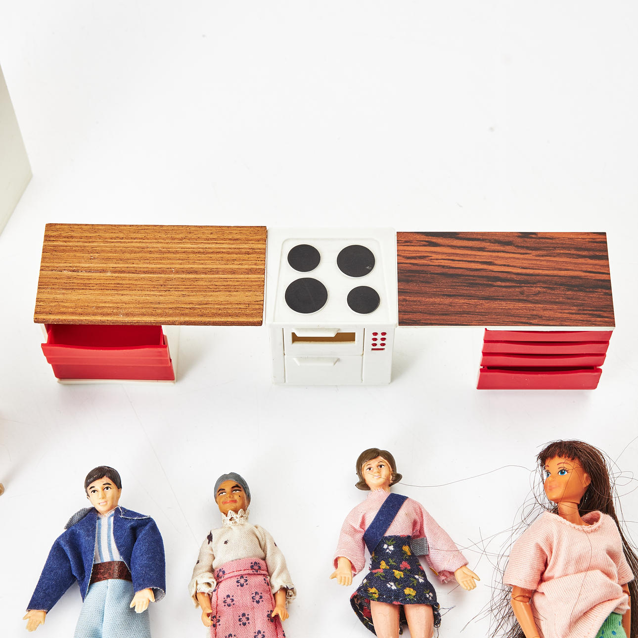 DOLL CABINET FURNITURE, chairs, 1 pair+1 odd, design Juel Nielsen ...