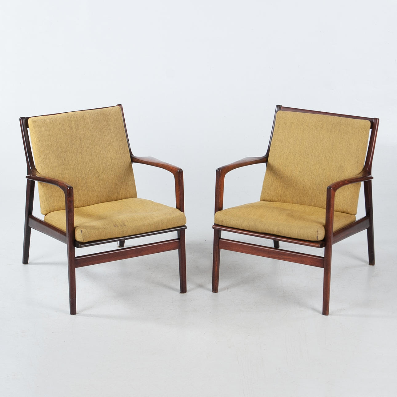 Two Scandinavian Modern armchairs, 1960's.
