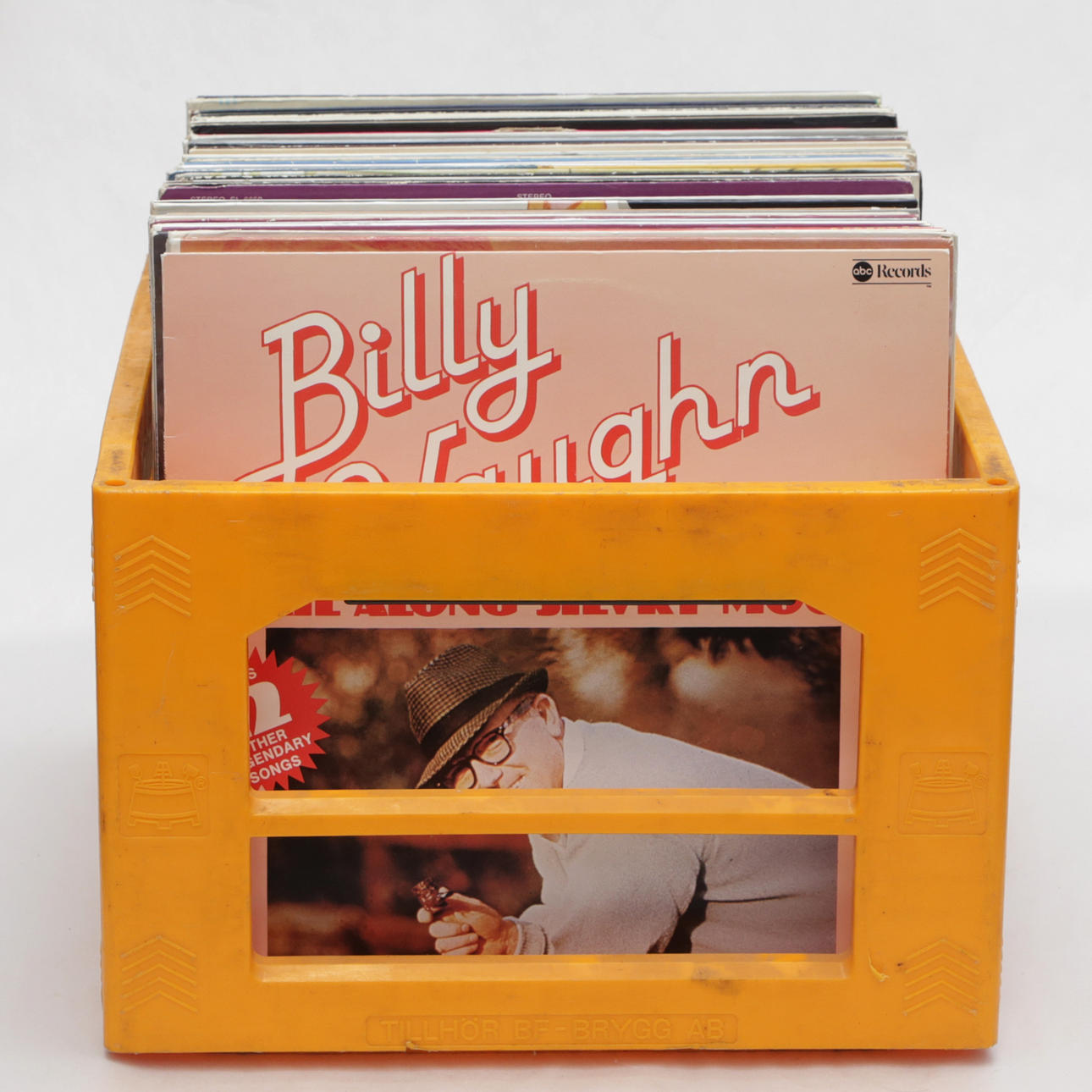 LPs, vinyl, in plastic back.
