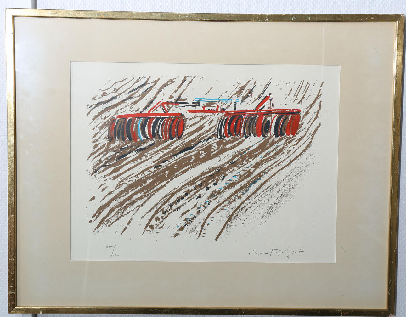 JÖRGEN FOGELQVIST. Litografi, numrerad 95 /160, signerad.