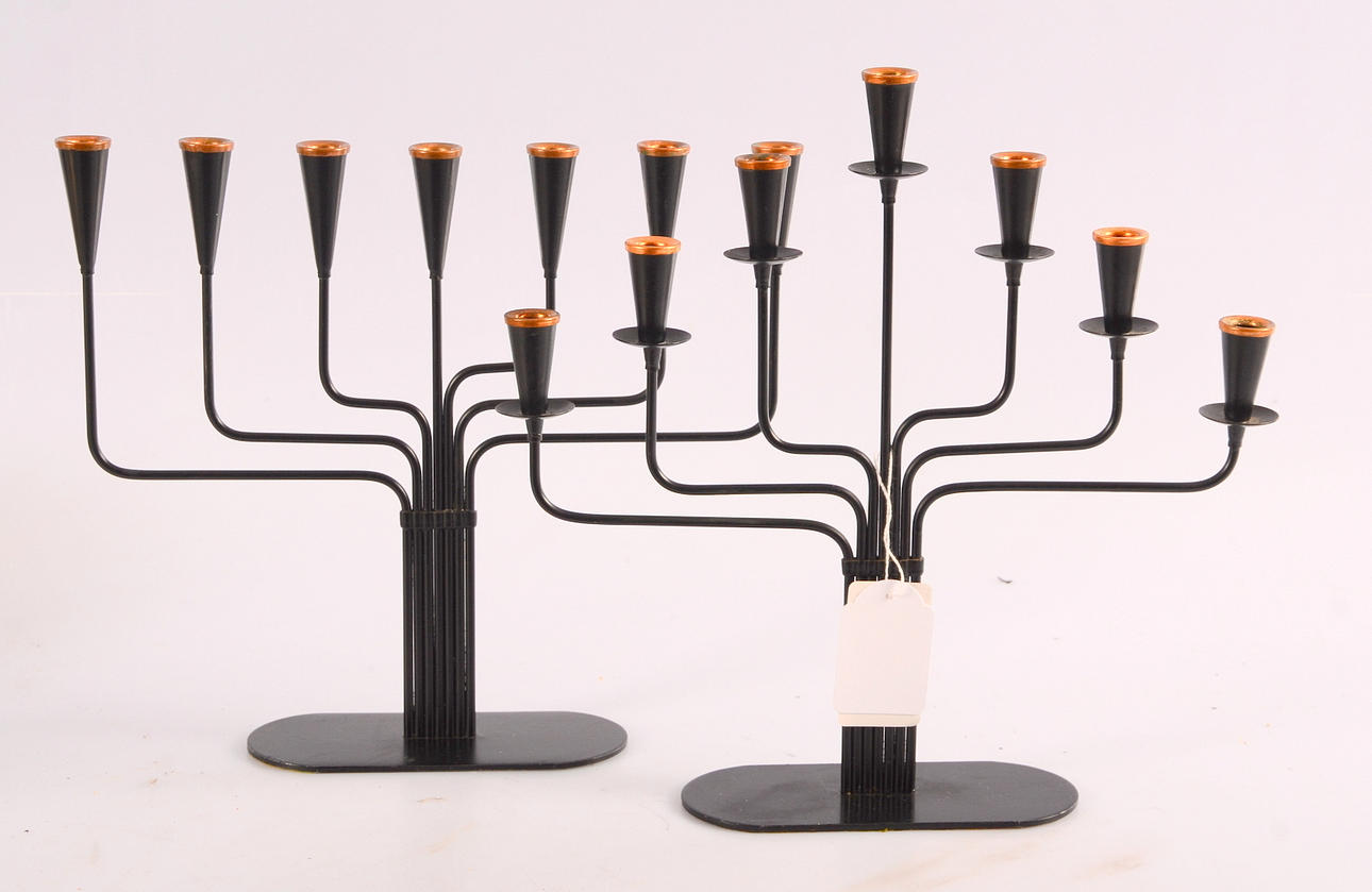 KANDELABRAR, 2-stycken, Gunnar Ander Ystad metall.