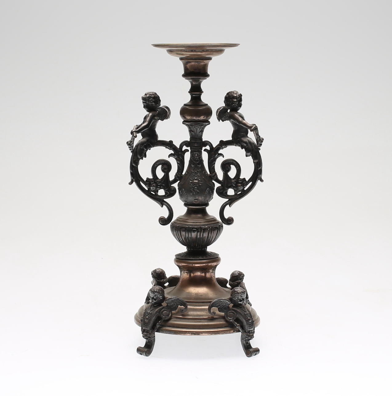 LJUSSTAKE, metall, 1800/1900-tal.