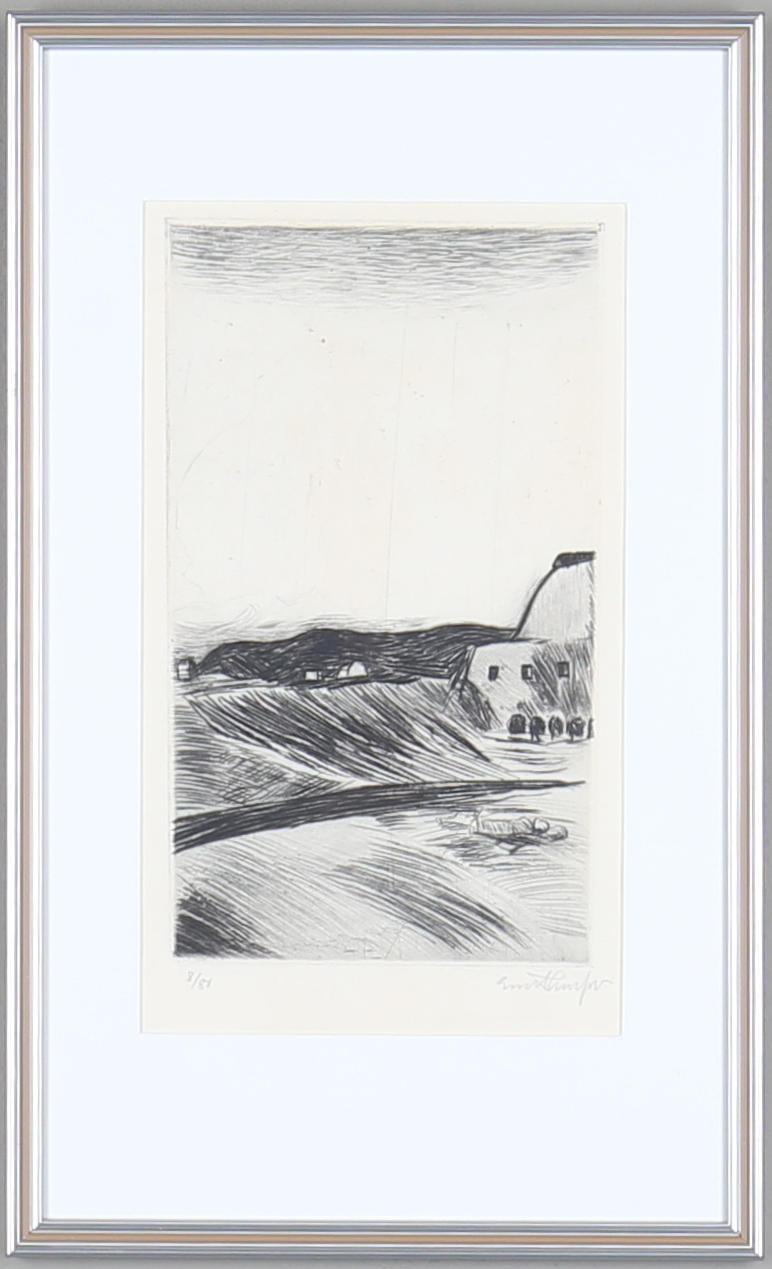 EVERT LUNDQVIST. estning, signerad och numrerad 8/80.