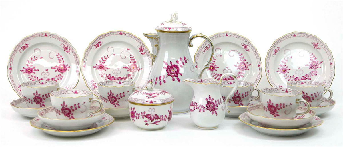 MEISSEN KAFFESERVICE FÖR 6 PERSONER.