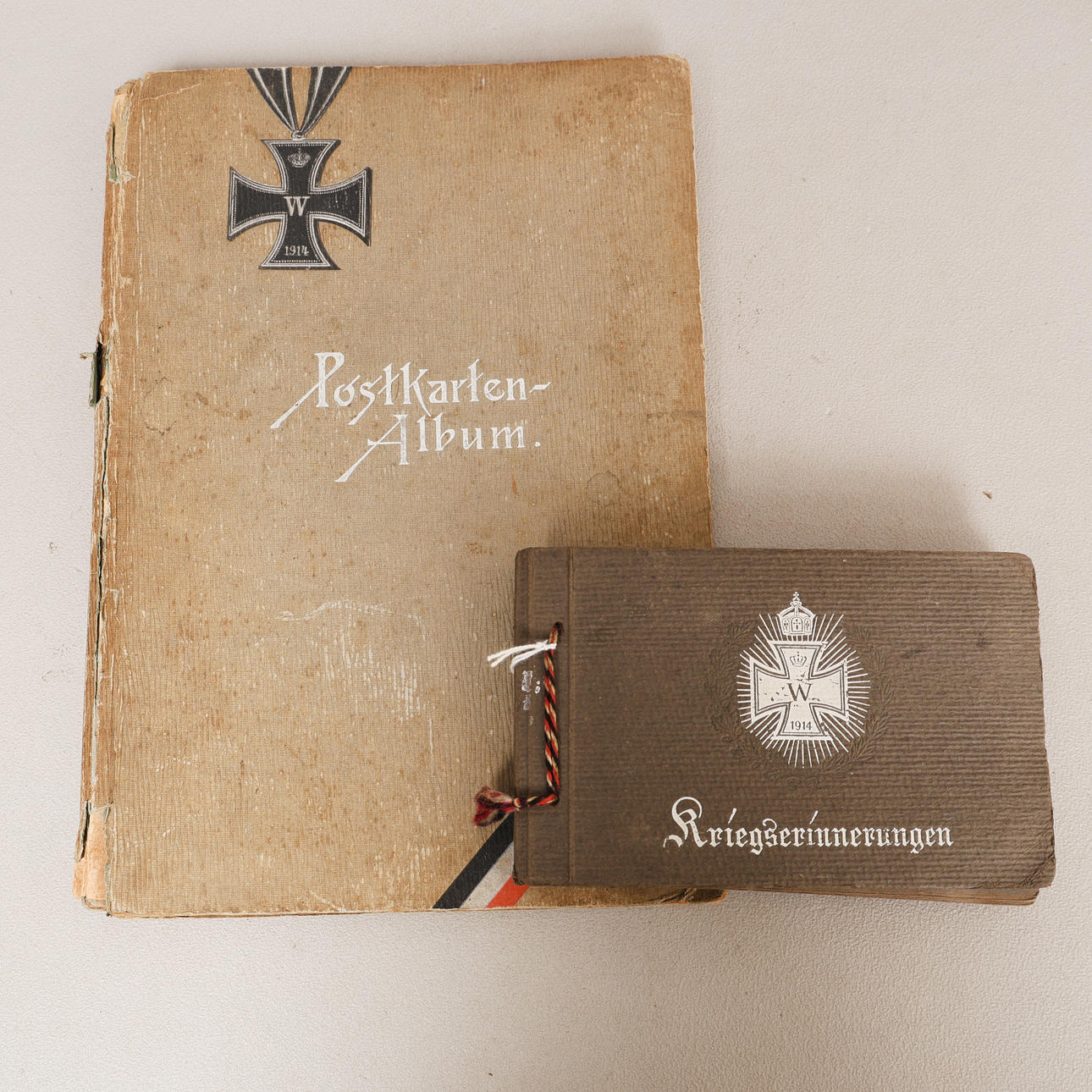 TWO GERMAN WORLD WAR ONE POSTCARD ALBUMS (2).