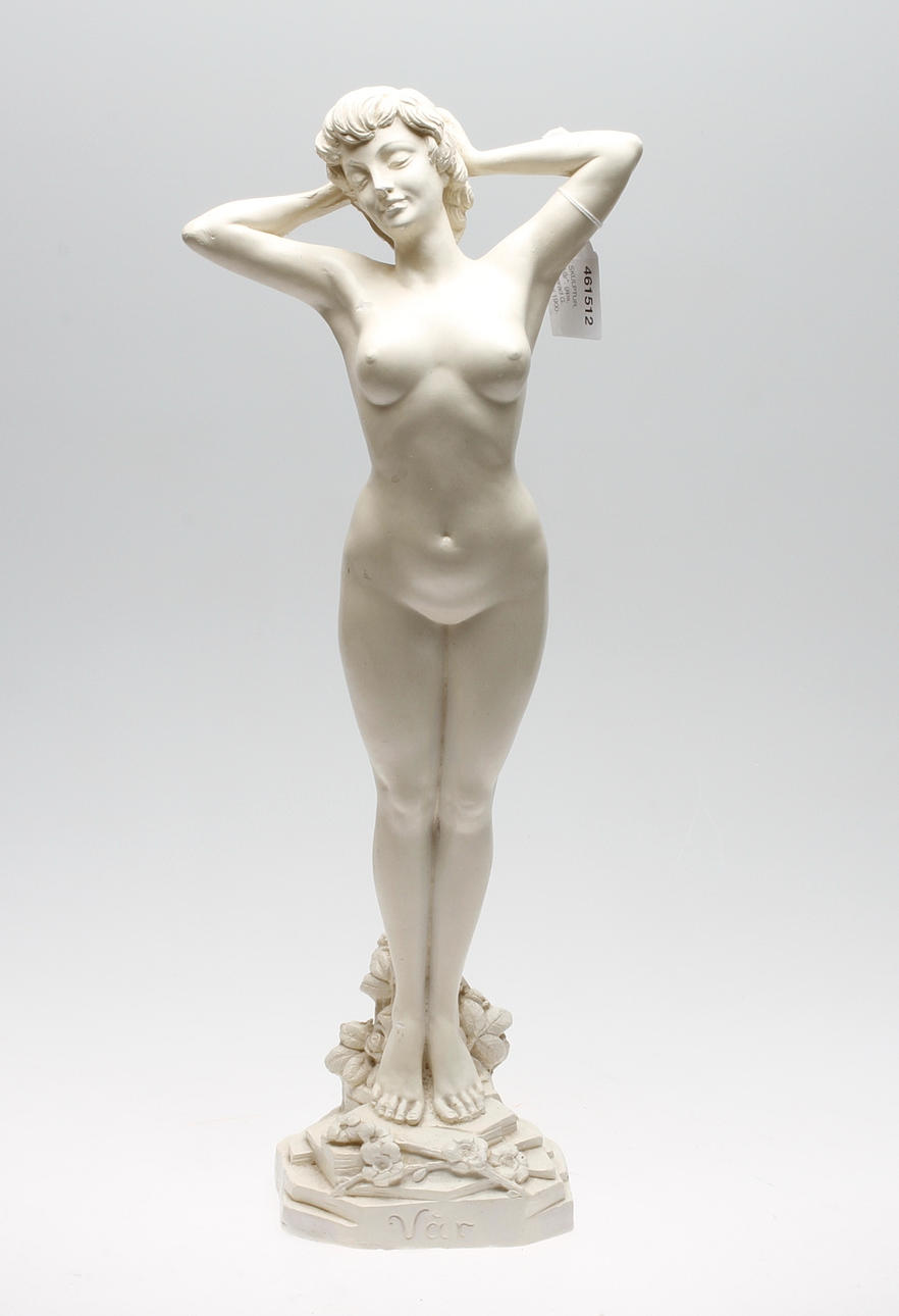 SKULPTUR, "Vår", gips, signerad G. Ruggeri.1900-tal.
