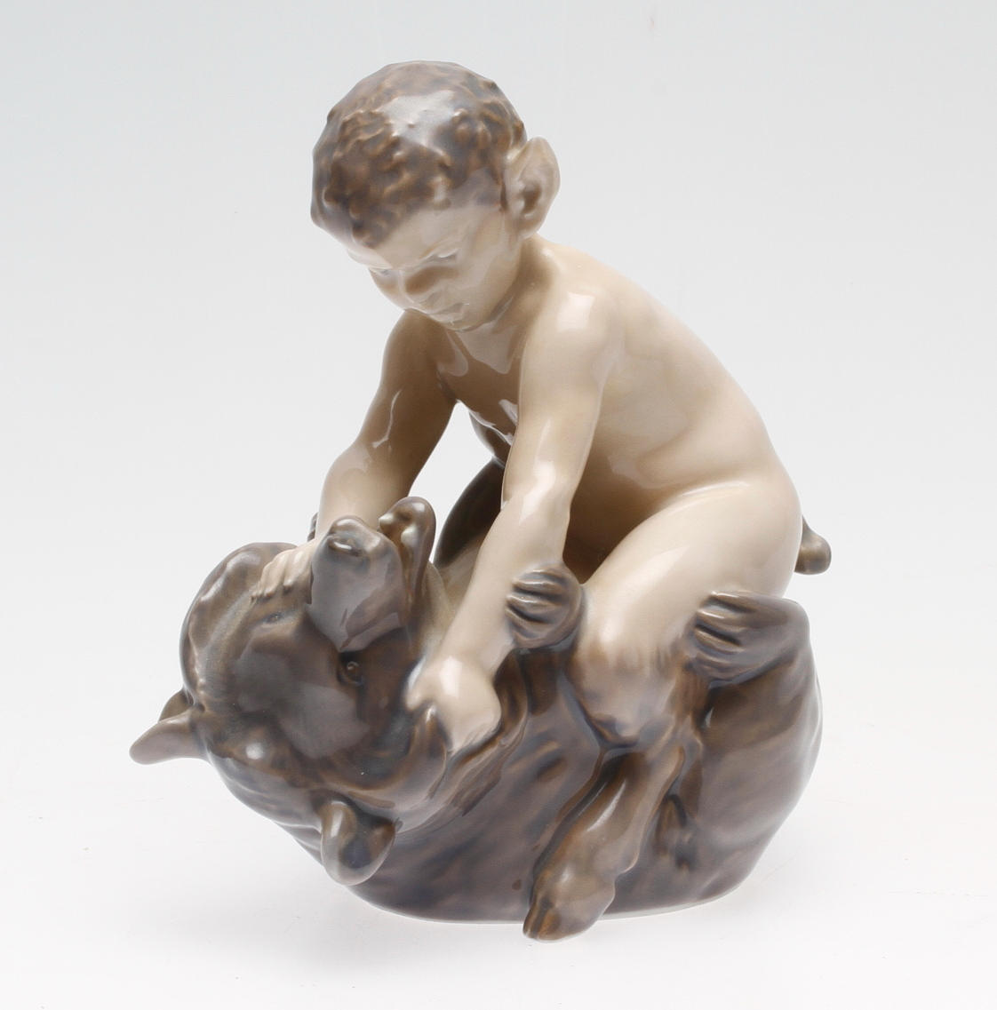 FIGURIN, porslin, Christian Thomsen, Royal Copenhagen, signerad.