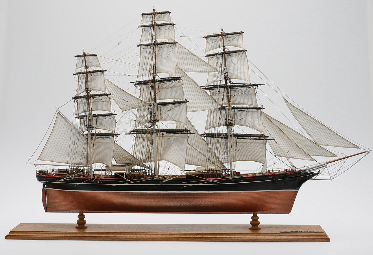 MODELLSKEPP, "Cutty Sark", skala 1:96, Rewell, 1960.