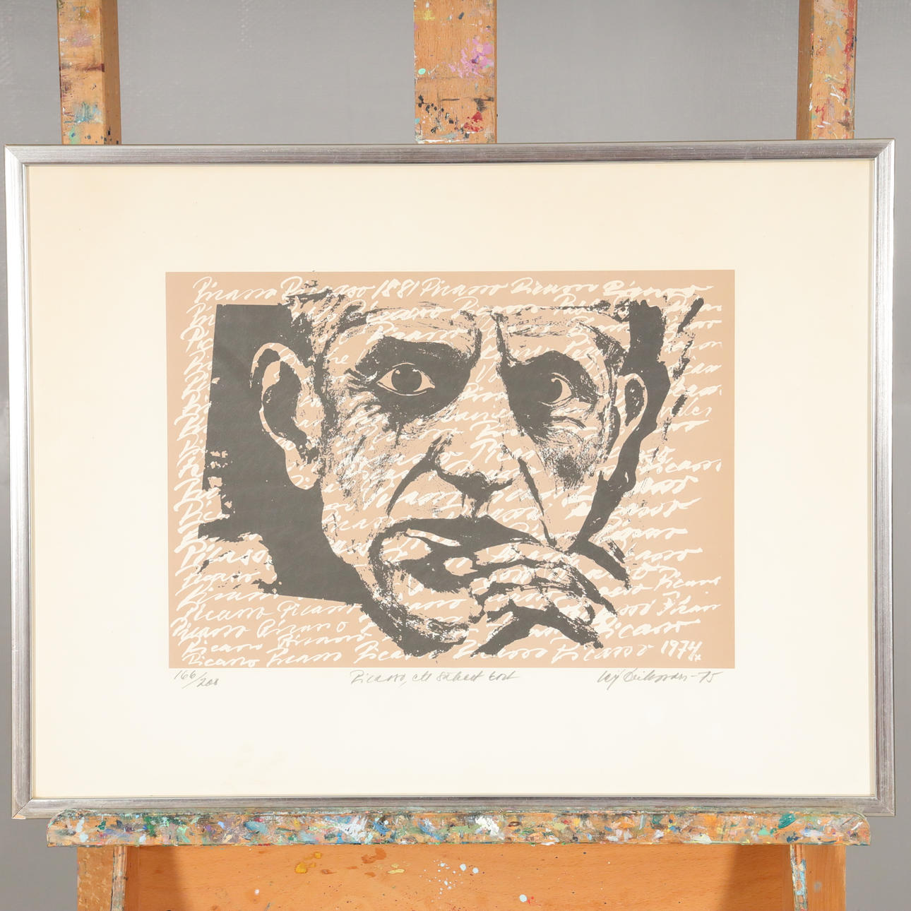 LEIF ERIKSSON. LITHOGRAPH “Picasso, a safe card” signed and numbered.