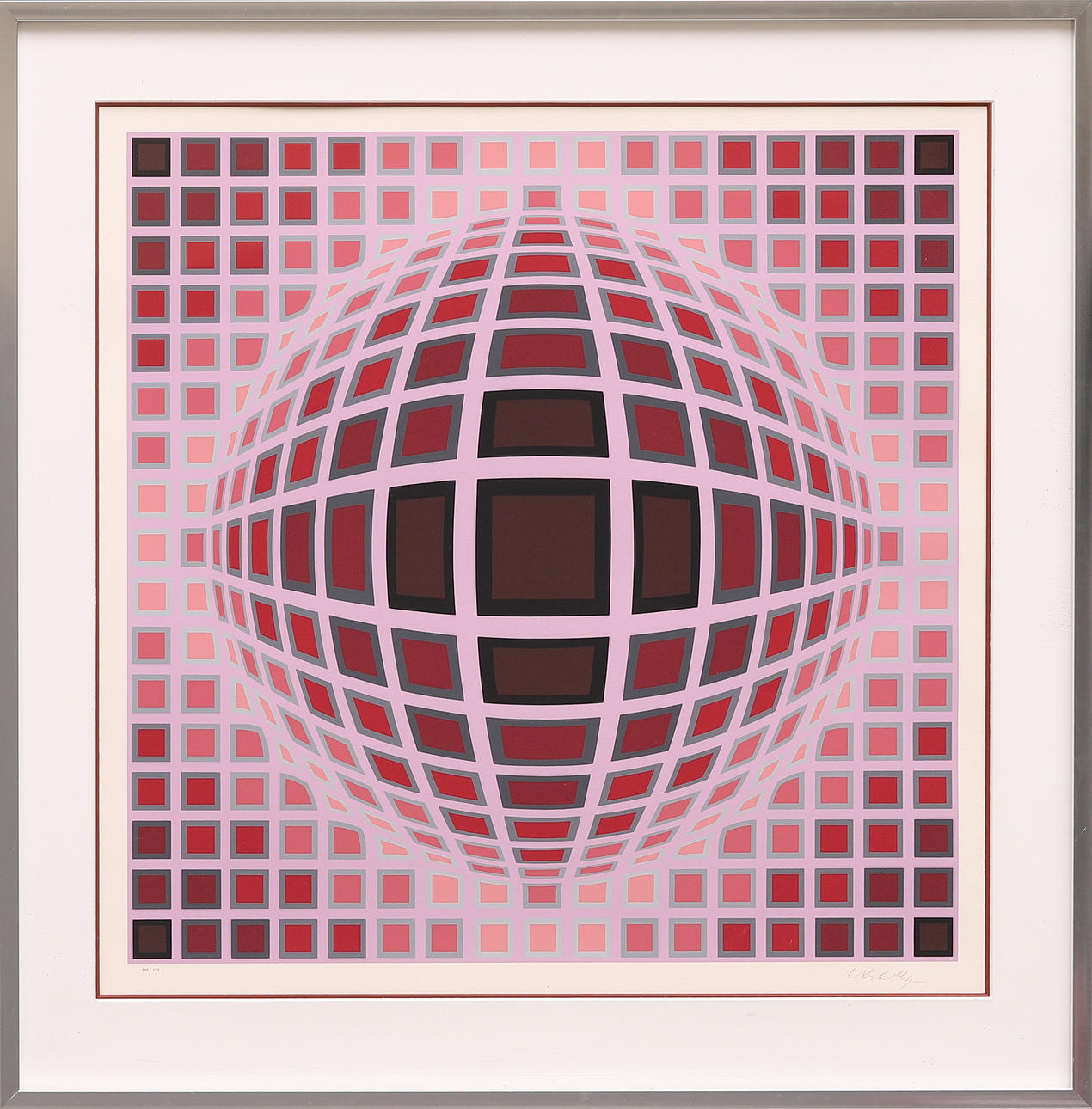 VICTOR VASARELY. Composition from the “Louisiana Folder”, silkscreen, signed and numbered 204/275.