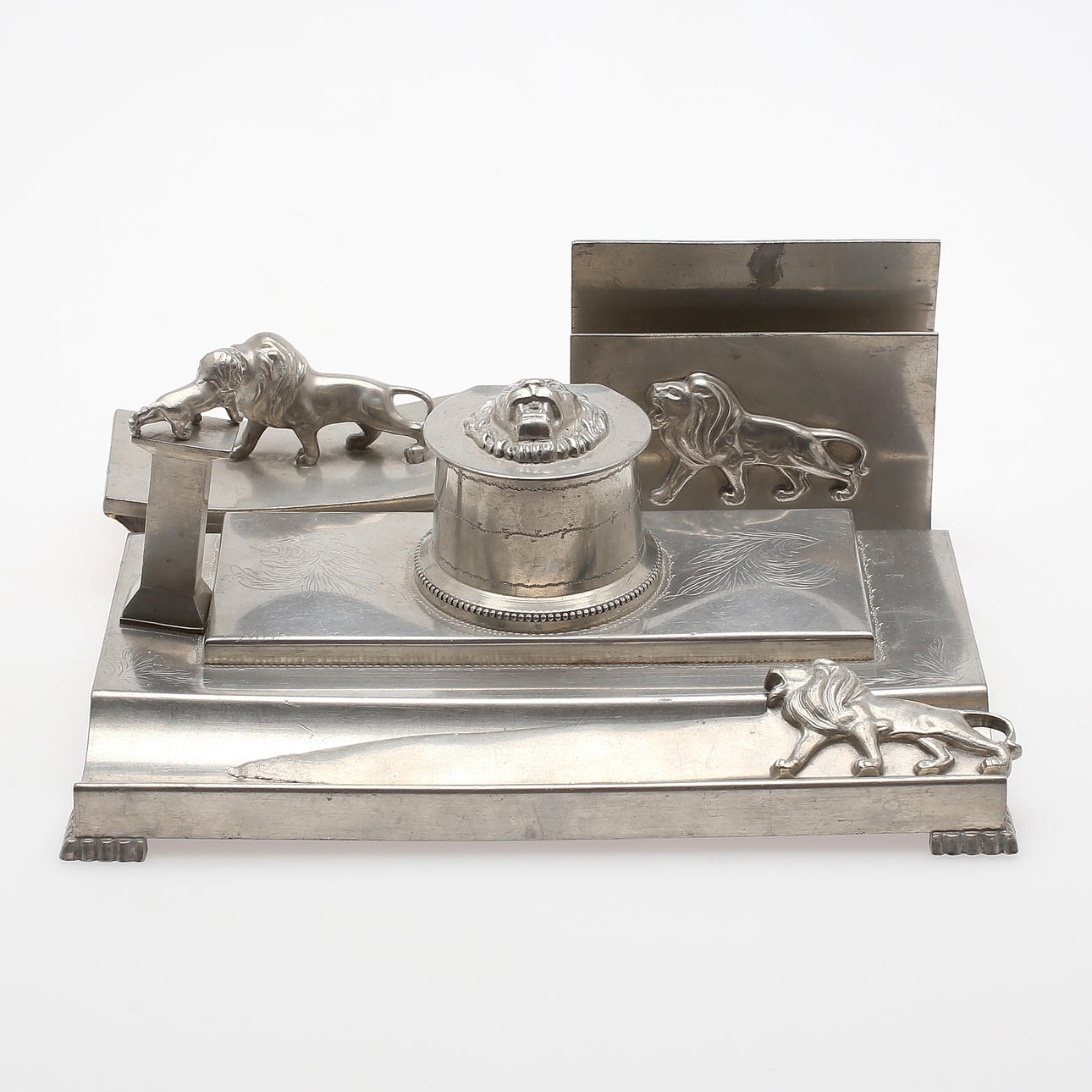 SKRIVSTÄLL, 5 delar, tenn, Svenskt Tenn, 1930-tal.