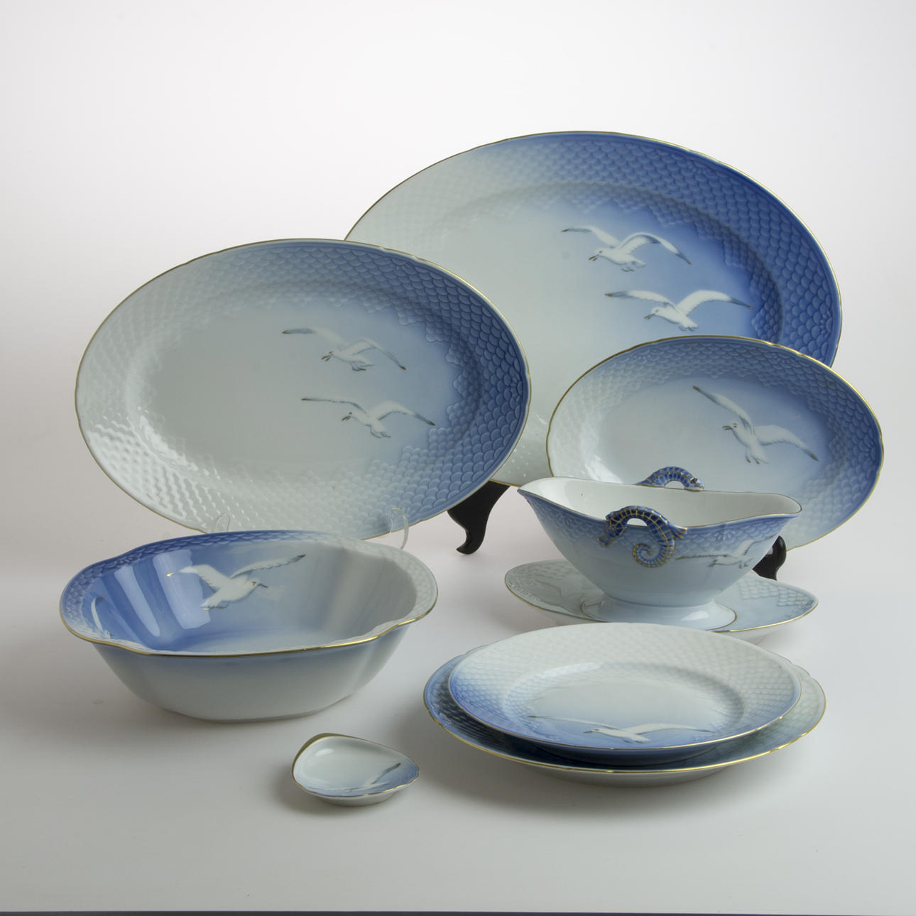 MATSERVISDELAR, 33 delar, "Måsen", Bing & Gröndal.