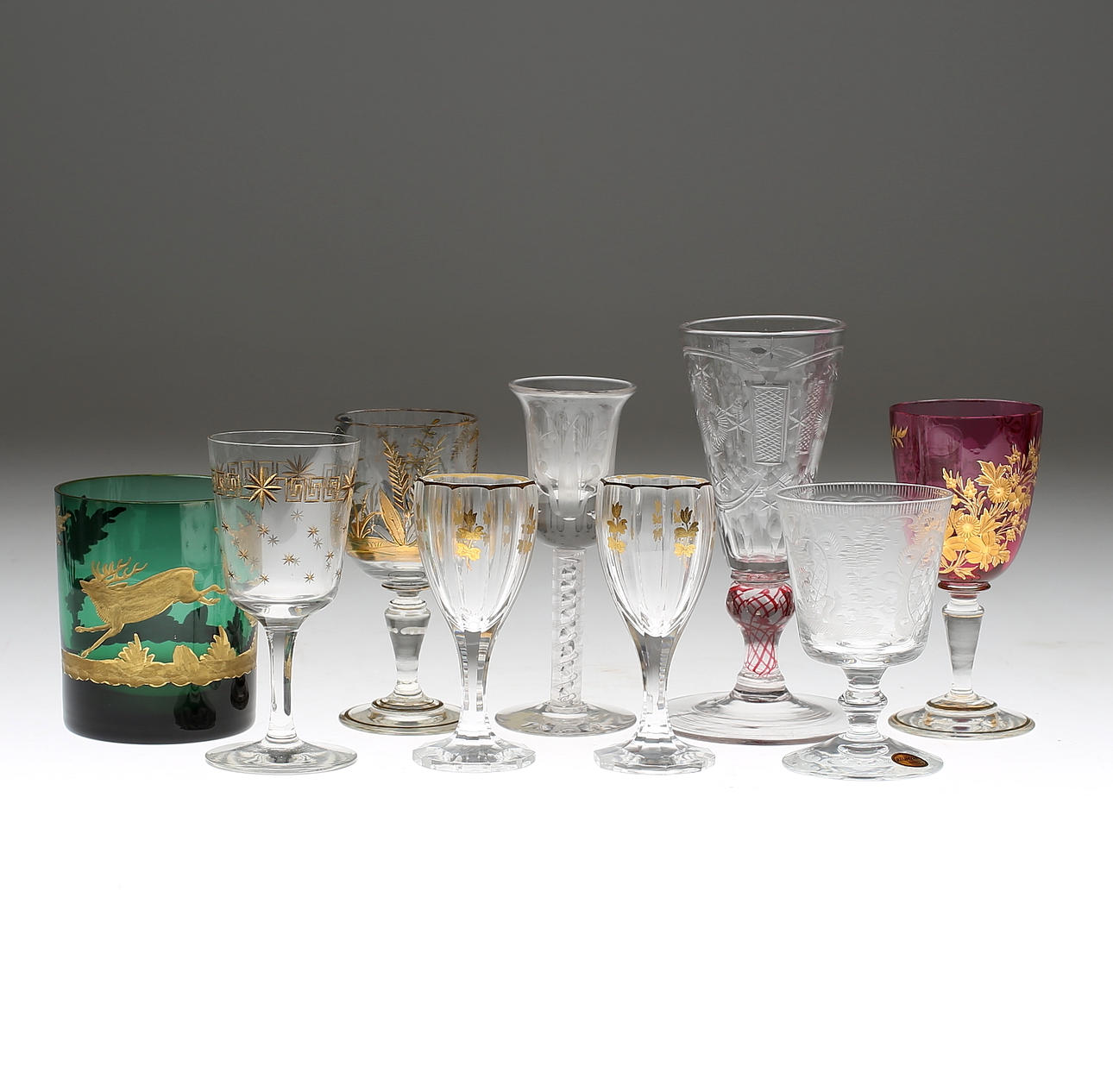 GLAS, 9 st, bl a Reijmyre, 1900-tal.