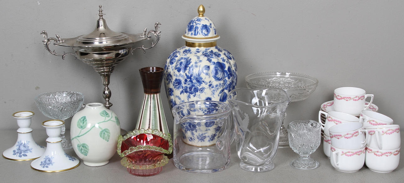 DIVERSE, bl.a. pressglas, VAS, Anna-Lisa Thomson, Ekeby, 1900-tal.