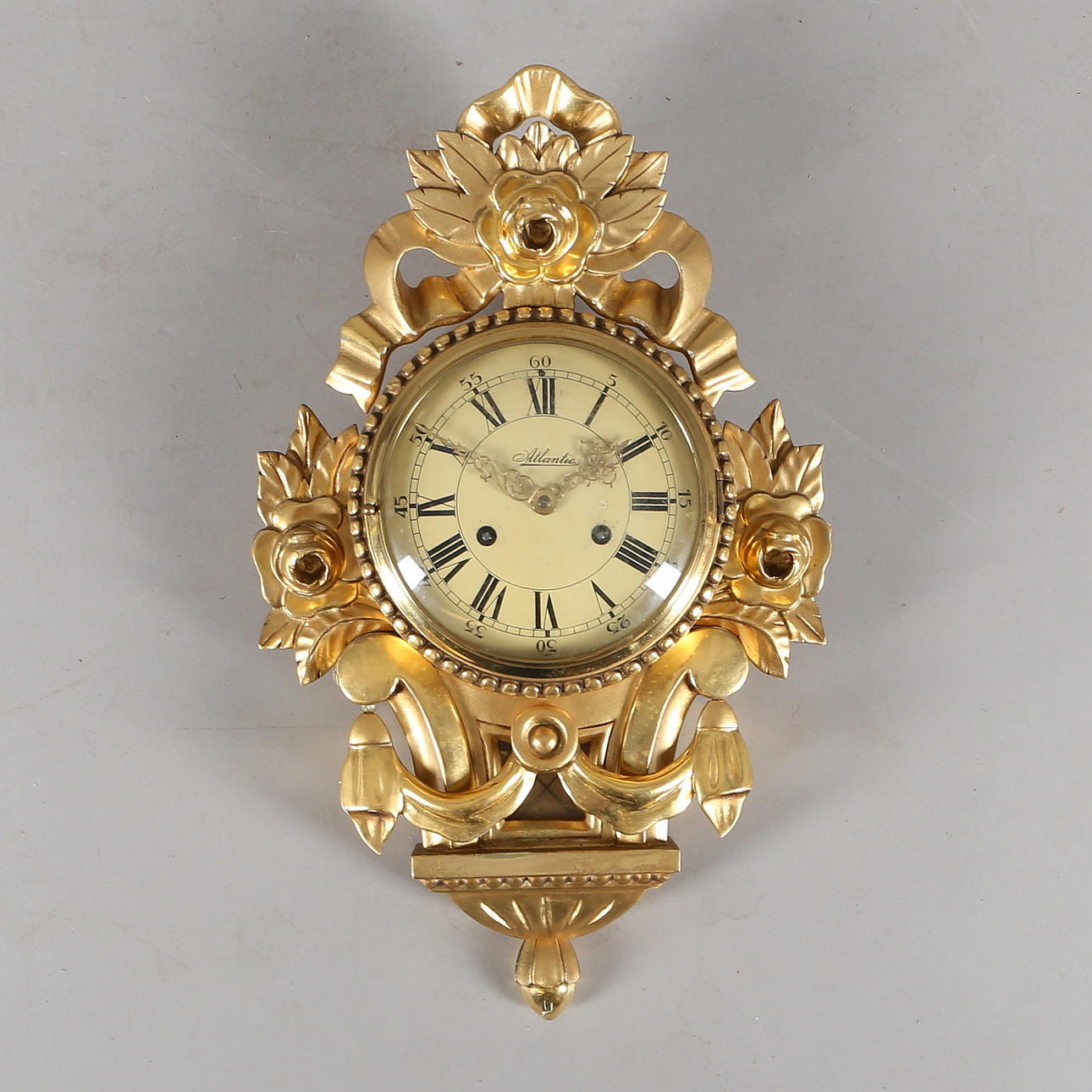 VÄGGPENDYL, Atlantic, förgylld, gustaviansk stil, 1900-tal.