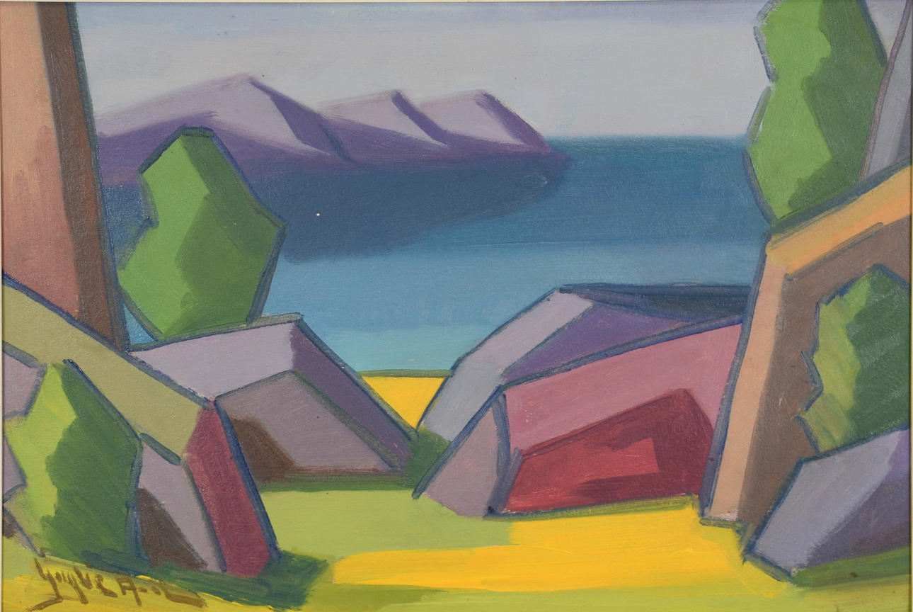 YNGVE A-SON. Olja på pannå.