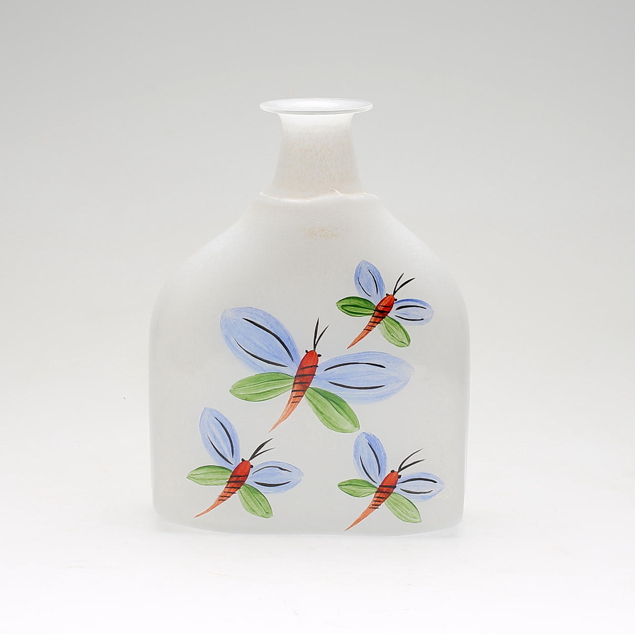 FLASKA, glas, Ulrica Hydman-Vallien, Artist Collection, Boda, signerad.