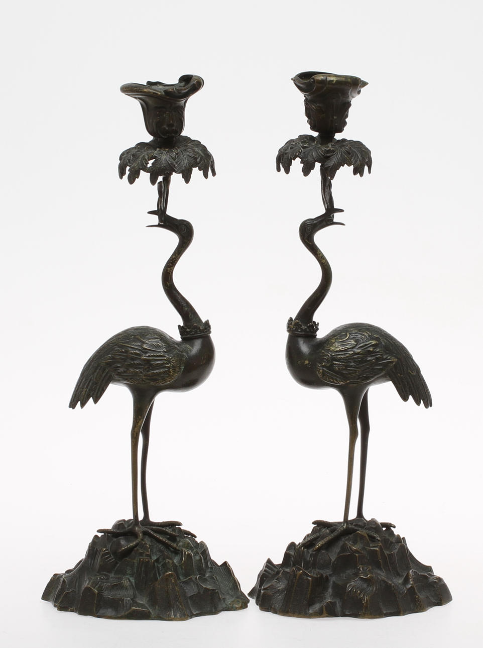 LJUSSTAKAR, brons, 1800-talets andra hälft.